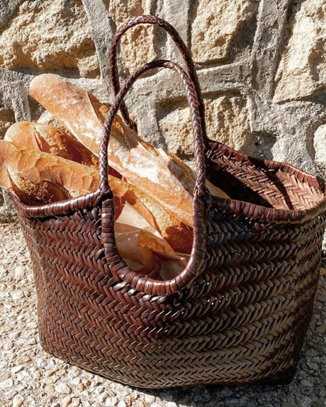 Rica Geflochtene Tasche aus Kunstleder