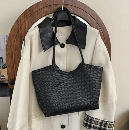 Riona Structured Woven Handbag