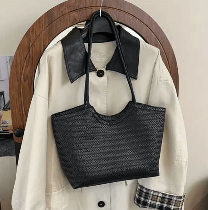 Riona Structured Woven Handbag
