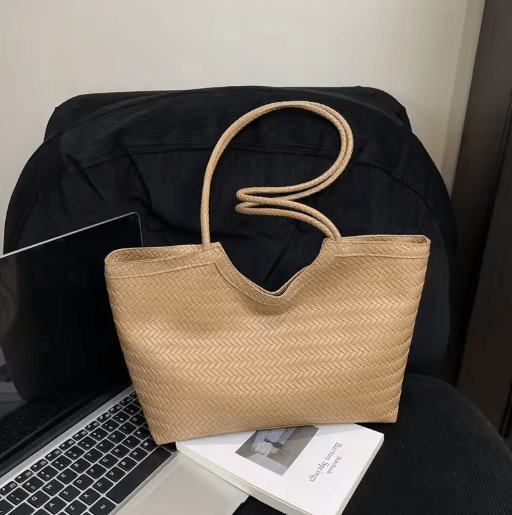 Riona Structured Woven Handbag