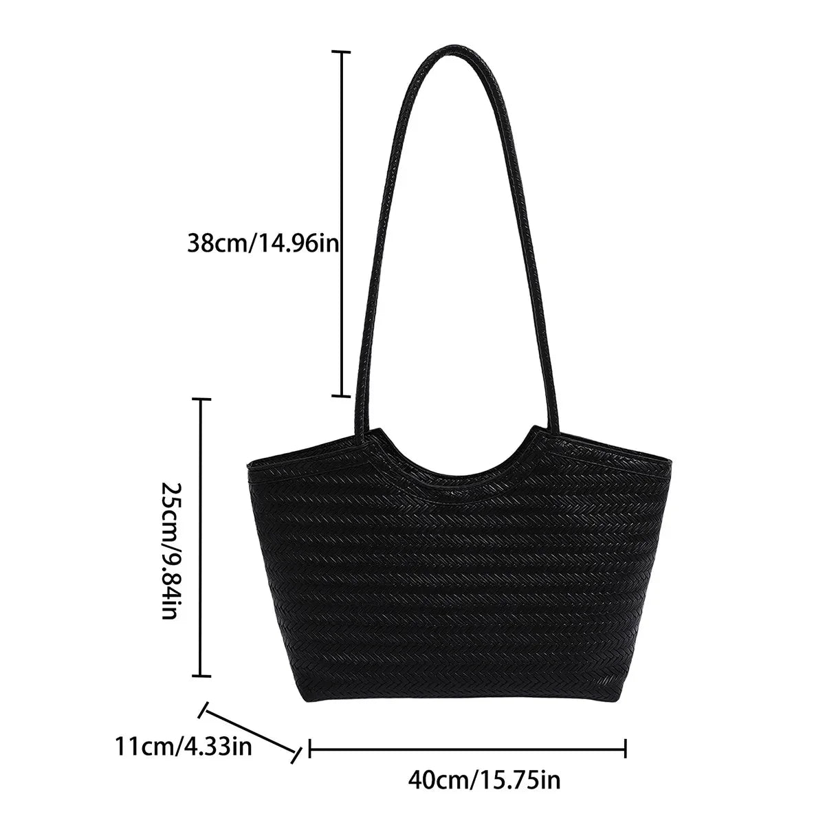 Riona Structured Woven Handbag