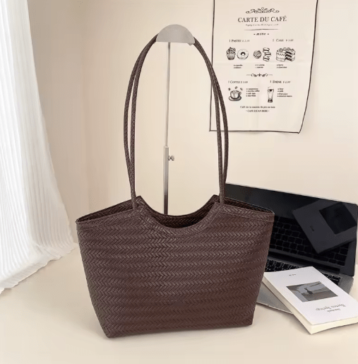 Riona Structured Woven Handbag