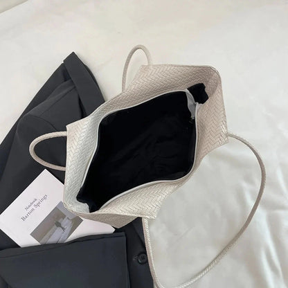 Riona Structured Woven Handbag