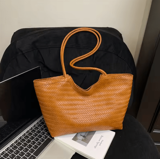 Riona Structured Woven Handbag