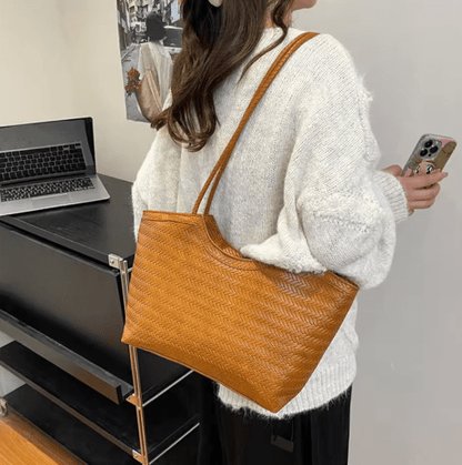 Riona Structured Woven Handbag