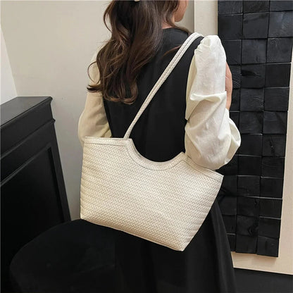 Riona Structured Woven Handbag