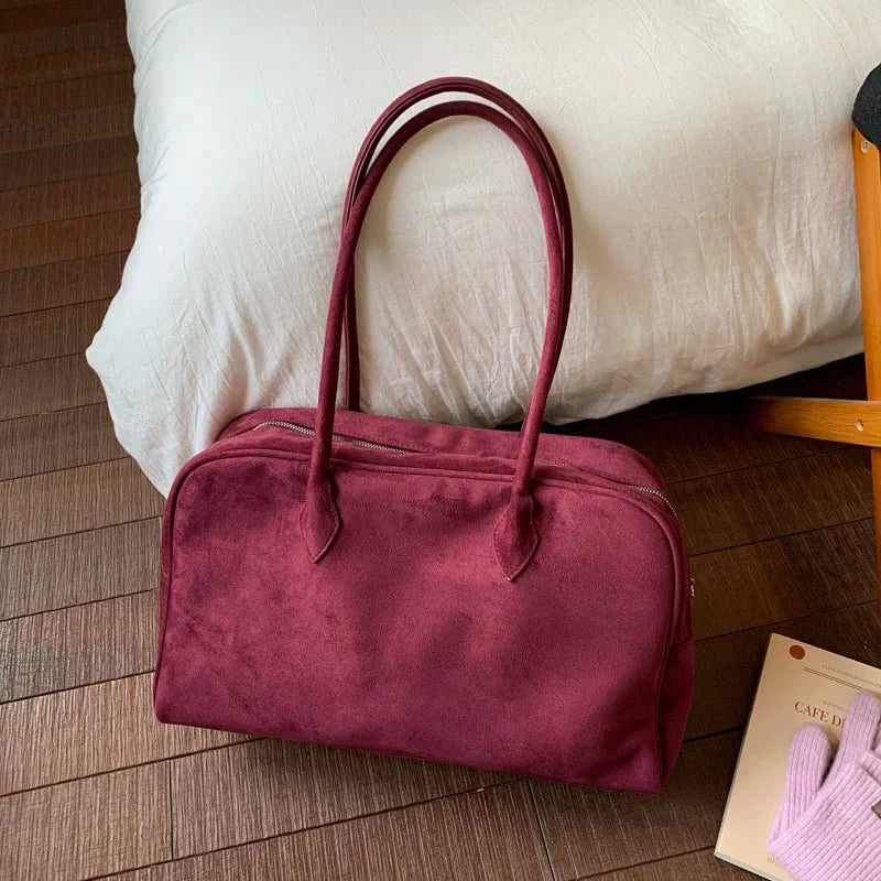 Sandra Wildleder-Tote-Bag