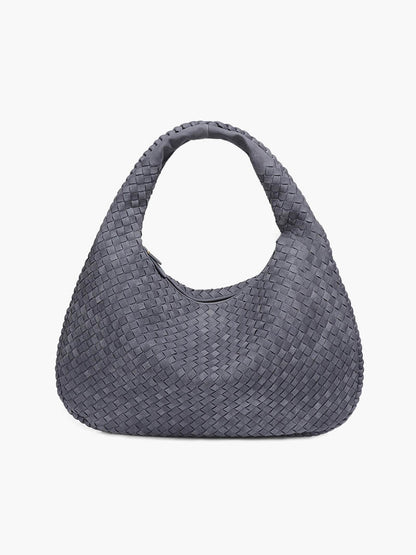 XL suede woven Tasche