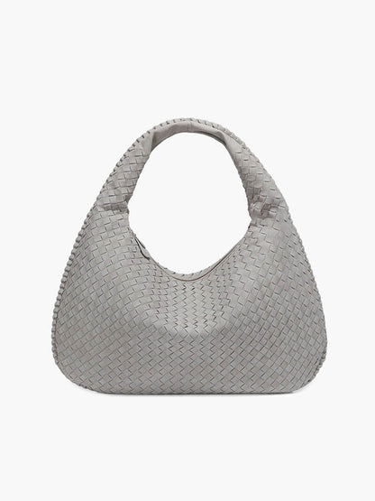 XL suede woven Tasche