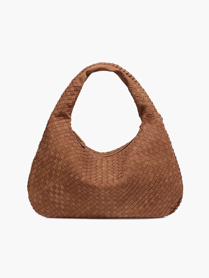 XL suede woven Tasche