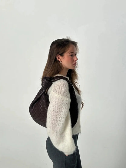 Medium woven Tasche