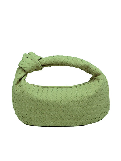 Geflochtene Tasche Medium Veloursleder