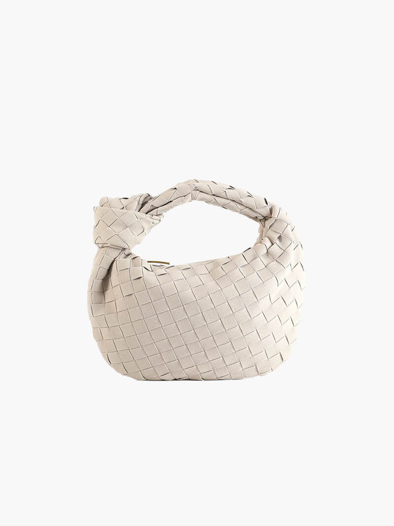 Mini suede woven Tasche