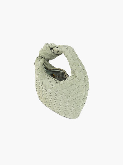 Mini suede woven Tasche