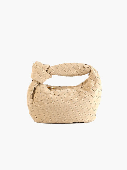 Mini suede woven Tasche