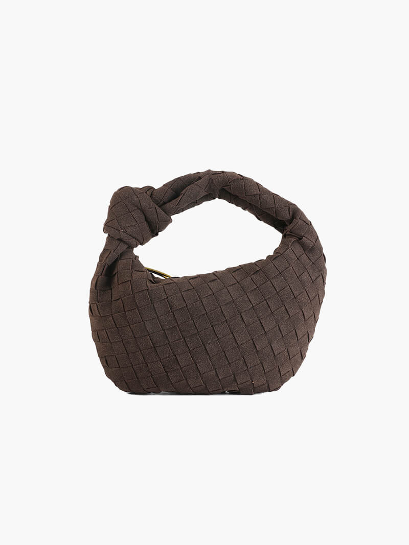 Mini suede woven Tasche