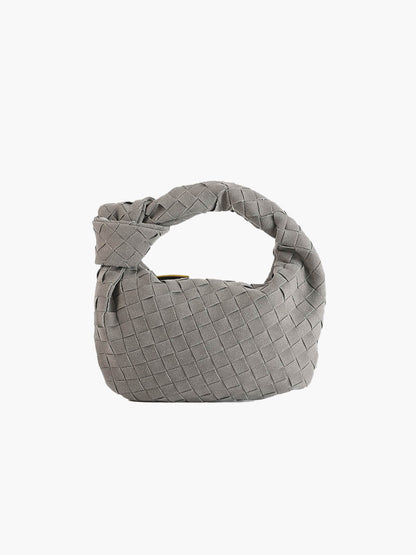 Mini suede woven Tasche