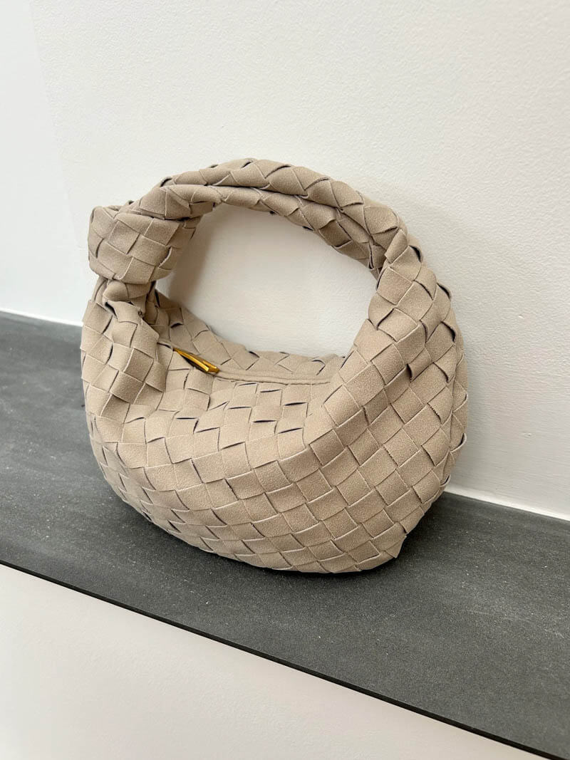 Mini suede woven Tasche