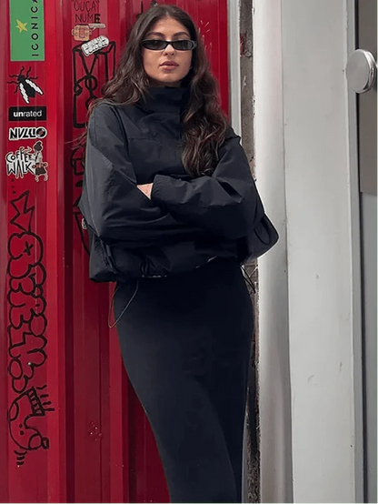 Bianca Hooded Waterproof Bomber Jacket