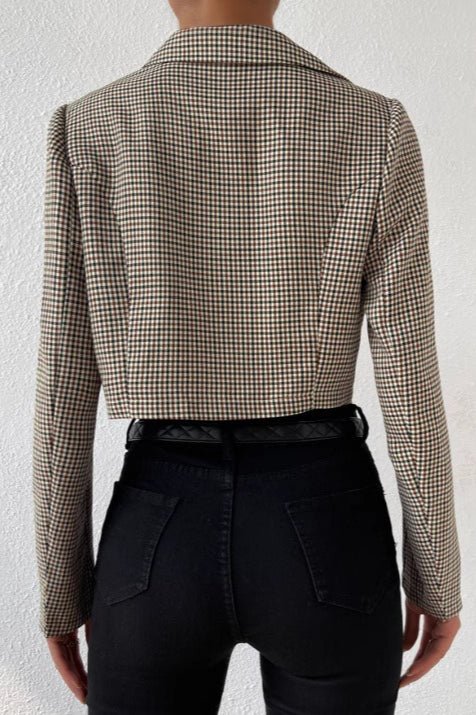 Bianca Hahnentritt Cropped Blazer