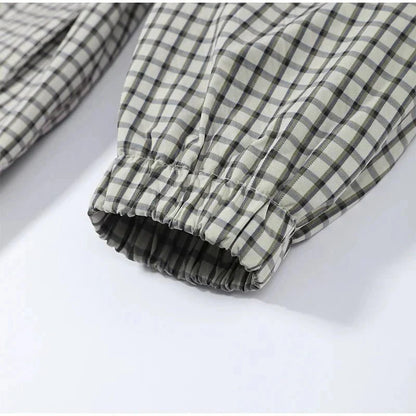 Myla Check Kapuzen-Zip-Jacke