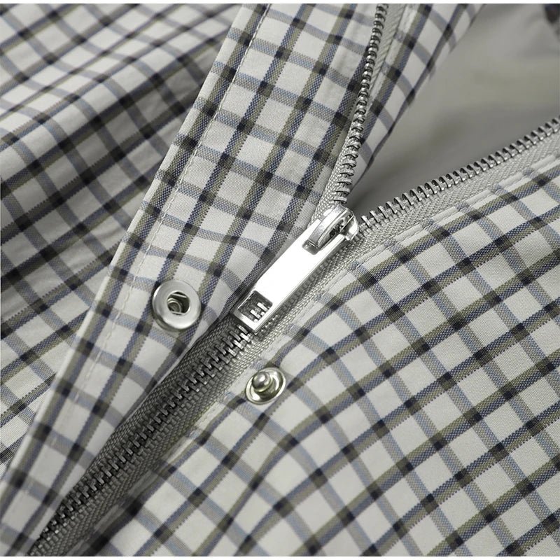 Myla Check Kapuzen-Zip-Jacke