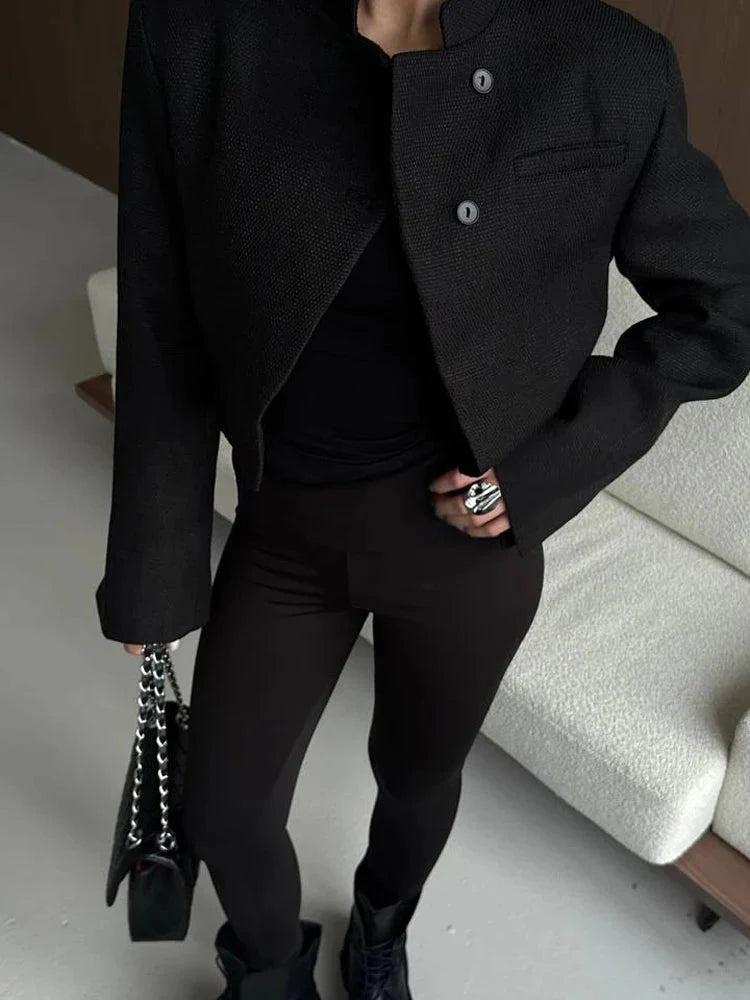 Anneliese Cropped-Blazer mit Knopfleiste