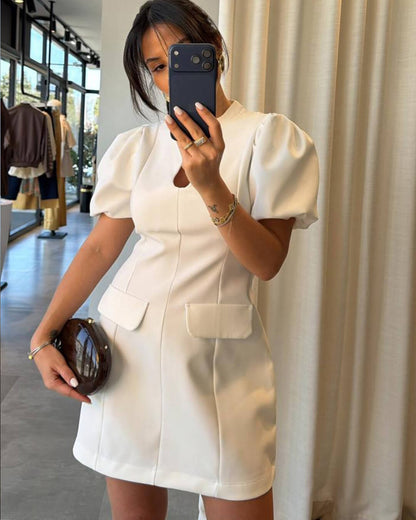 July Puff Sleeve Mini Dress