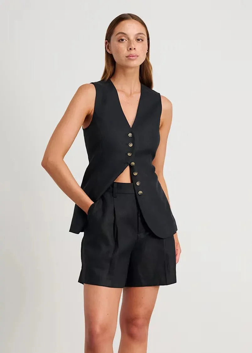 Bianca Tailored Vest and Shorts Set
