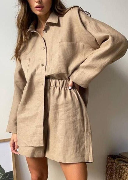 Beatrice Leinен Co-Ord Set in entspannter Passform