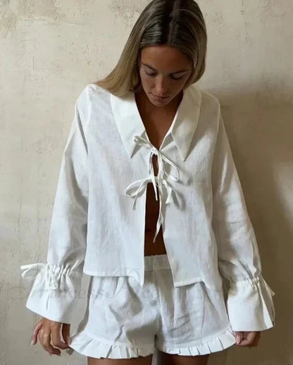 Bianca Stylish Cotton Two-Piece Set