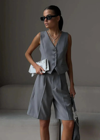 Bianca Tailored Vest & Bermuda Shorts Set
