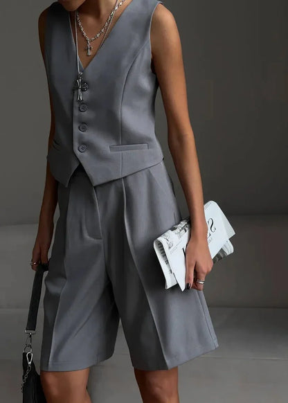 Bianca Tailored Vest & Bermuda Shorts Set