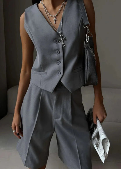 Bianca Tailored Vest & Bermuda Shorts Set
