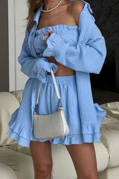 Brielle Three-Piece Ruffle Set