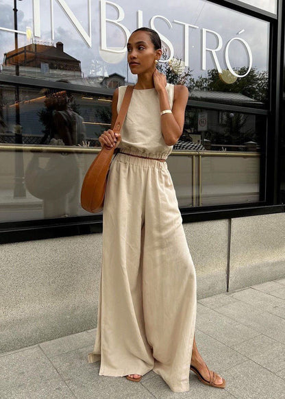 Celeste Wide-Leg Palazzo-Set