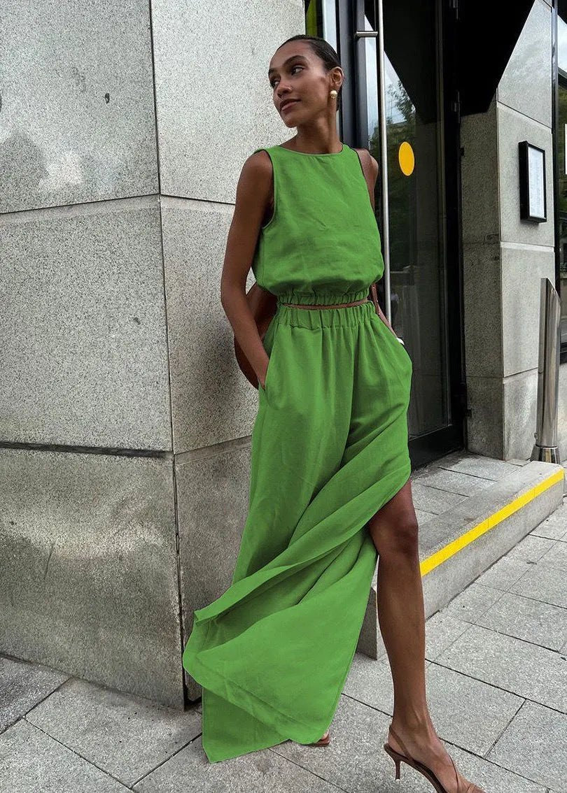 Celeste Wide-Leg Palazzo-Set