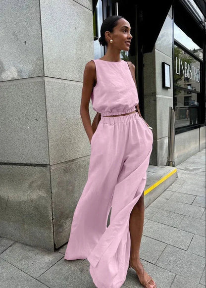 Celeste Wide-Leg Palazzo-Set