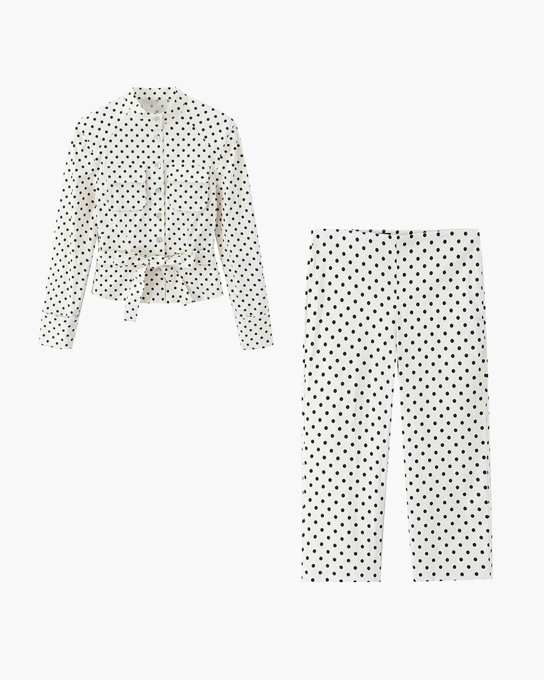 Cherry Punktjacke & Caprihosen-Set