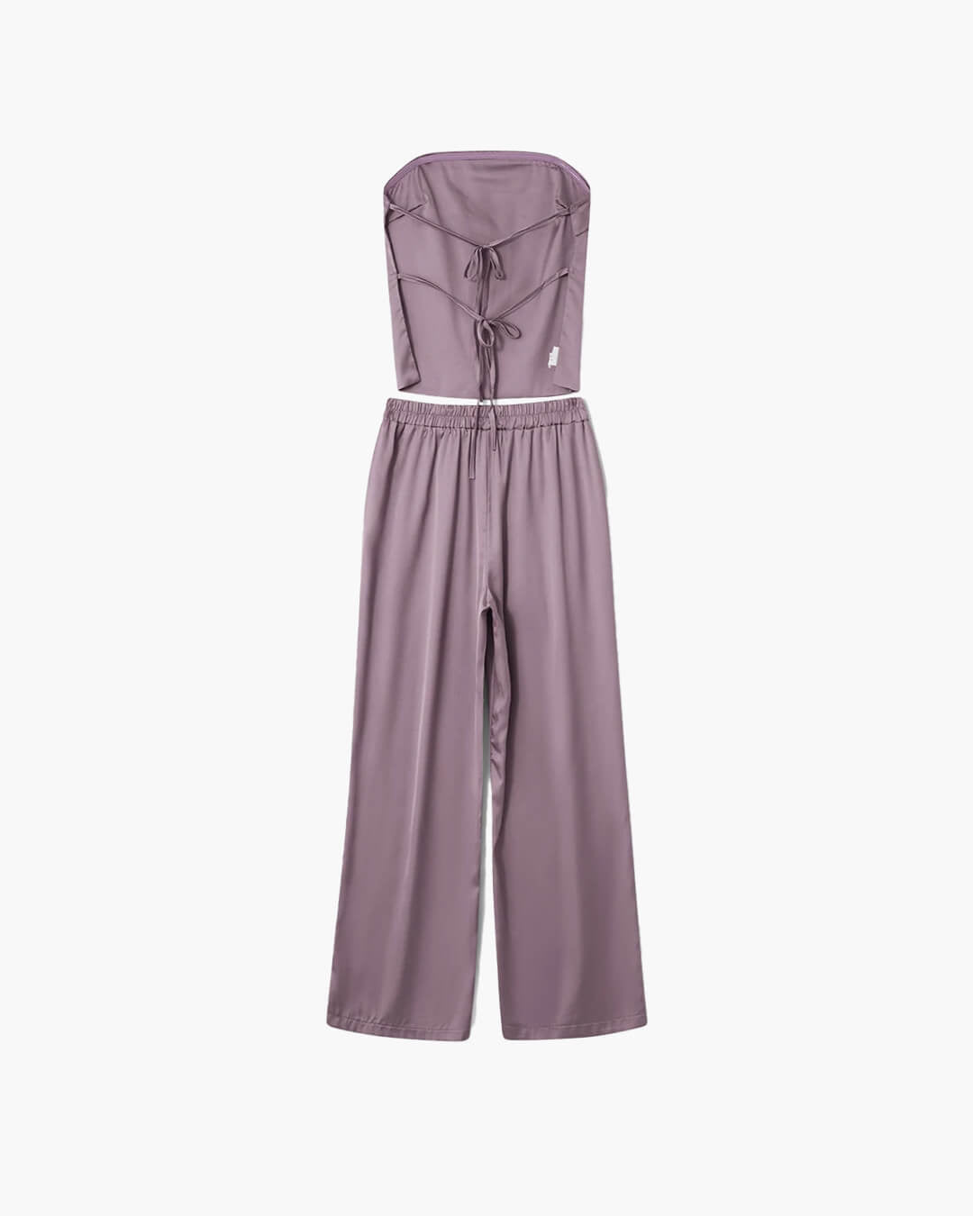 Felicity Bandeau-Hosenanzug aus Satin