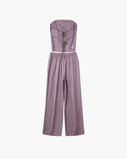 Felicity Bandeau-Hosenanzug aus Satin
