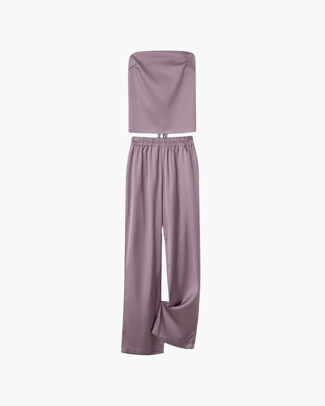 Felicity Bandeau-Hosenanzug aus Satin