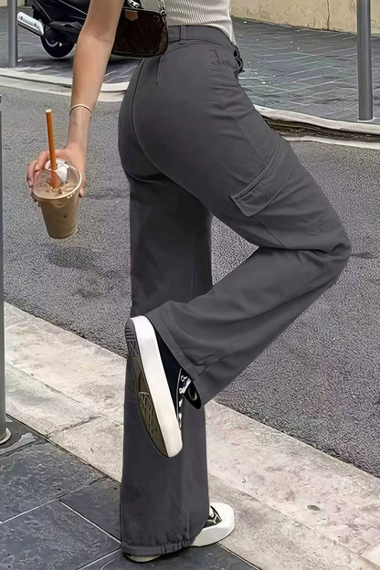 Bianca Cargo-Hose mit Taschen, gerade