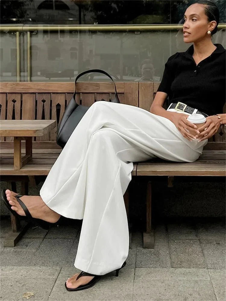 Celia High-Waist Weite Hose