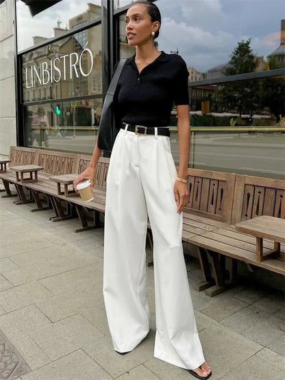 Celia High-Waist Weite Hose