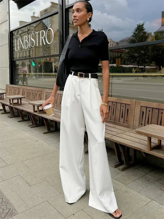 Celia High-Waist Weite Hose