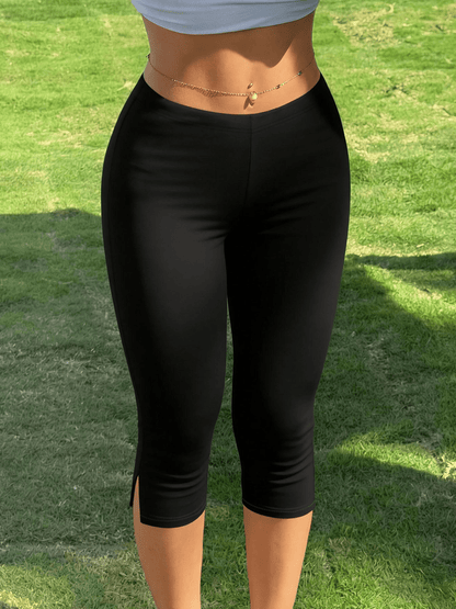 Halia Capri-Leggings mit Schlitzsaum