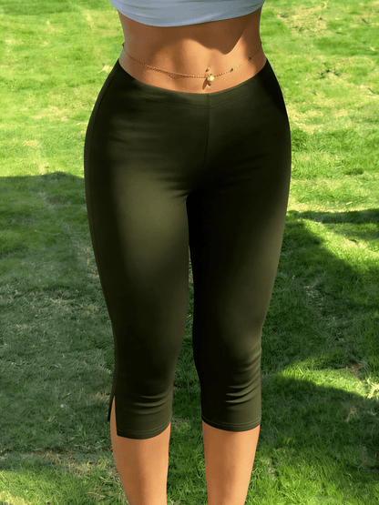 Halia Capri-Leggings mit Schlitzsaum