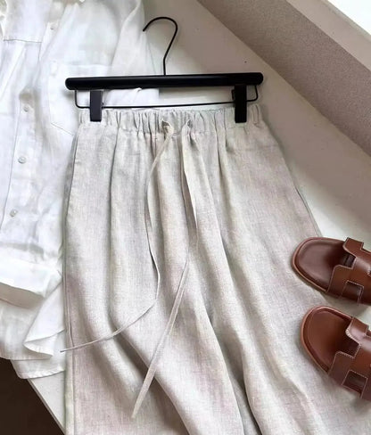 Kendall Weite Leinenhose
