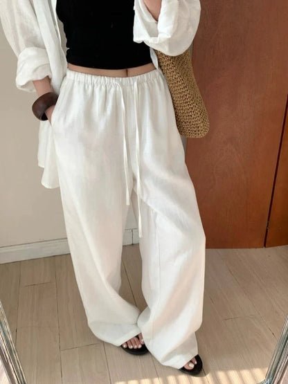 Kendall Weite Leinenhose